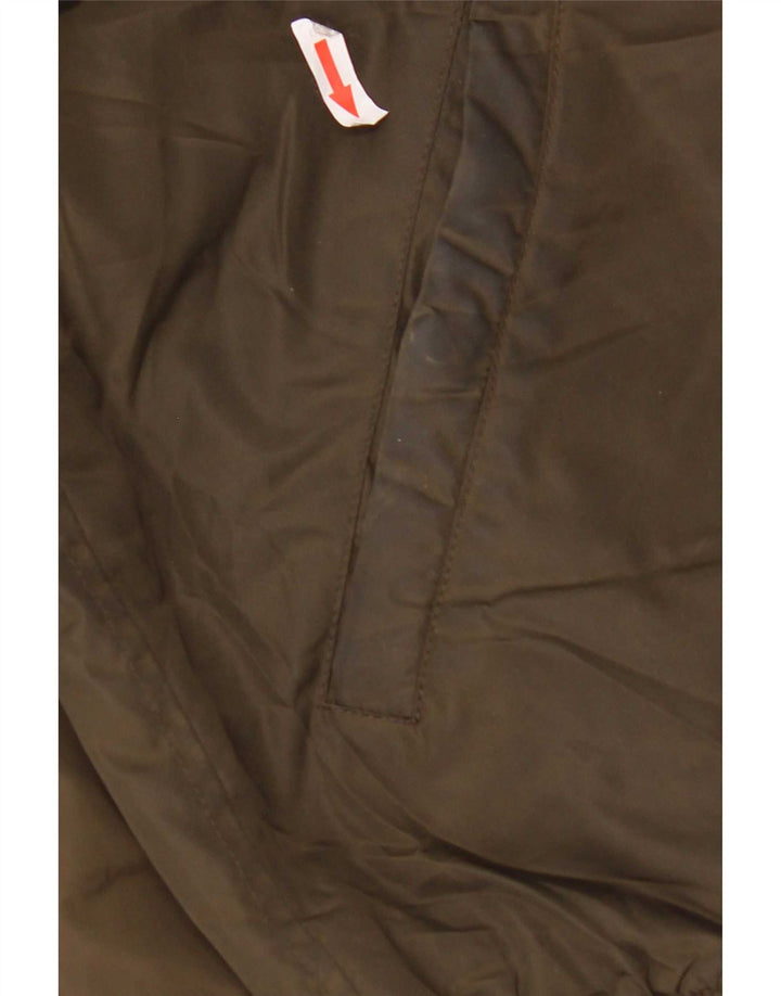 Zara Mens Bomber Jacket UK 40 Large Khaki Colourblock Polyester