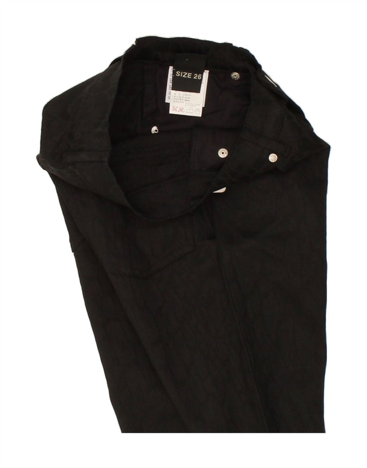 GUESS Womens Bootcut Casual Trousers W26 L31  Black Viscose Vintage Guess and Second-Hand Guess from Messina Hembry 