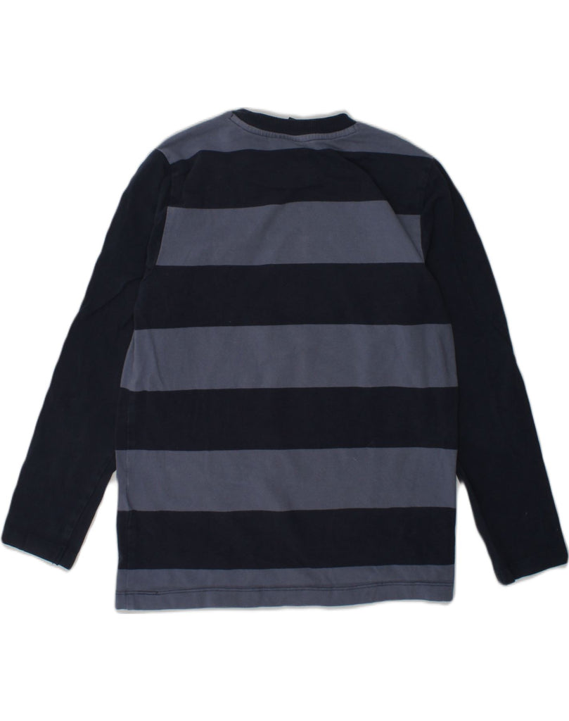 HUMMEL Boys Graphic Top Long Sleeve 8-9 Years Navy Blue Striped Cotton | Vintage Hummel | Thrift | Second-Hand Hummel | Used Clothing | Messina Hembry 