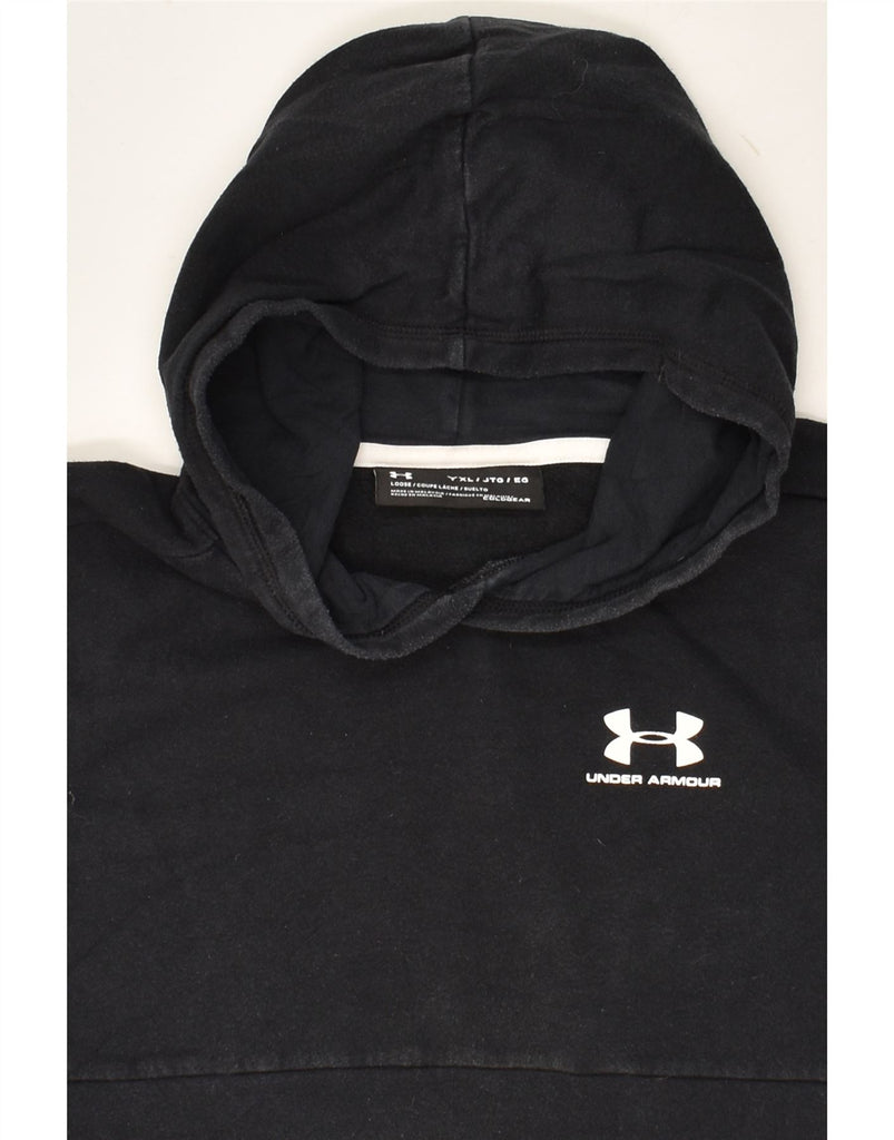 UNDER ARMOUR Boys Hoodie Jumper 15-16 Years XL  Black | Vintage Under Armour | Thrift | Second-Hand Under Armour | Used Clothing | Messina Hembry 