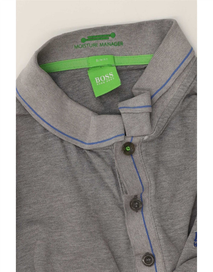 Hugo Boss Mens Slim Fit Polo Shirt XL Grey