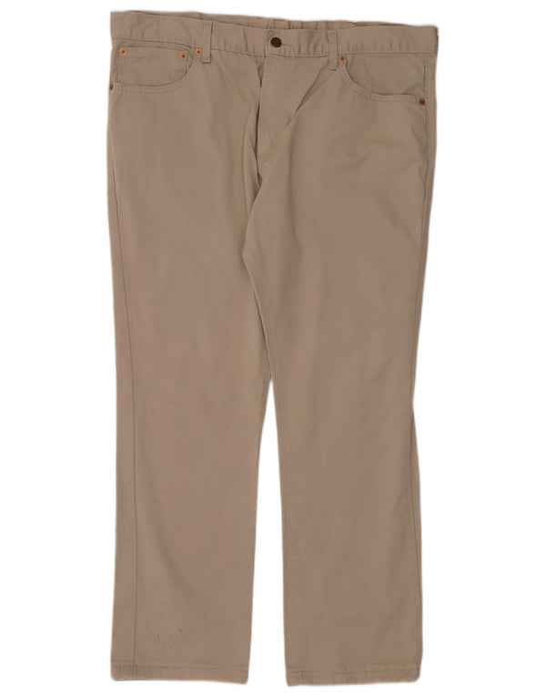 Levi's Mens 581 Straight Casual Trousers W40 L30 Beige Cotton