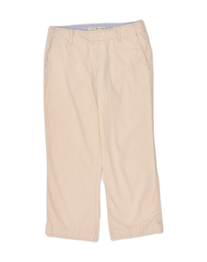 TOMMY HILFIGER Womens Loose Fit Chino Trousers US 6 Medium W30 L25  Beige | Vintage Tommy Hilfiger | Thrift | Second-Hand Tommy Hilfiger | Used Clothing | Messina Hembry 