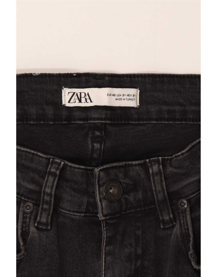 Zara Mens Distressed Skinny Jeans EU 40 Medium W31 L29 Grey Cotton
