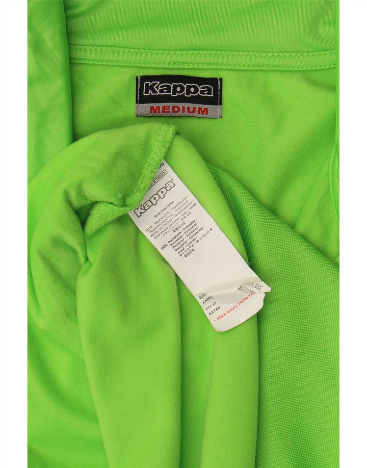 Kappa Mens Tracksuit Top Jacket Medium Green Colourblock Polyester