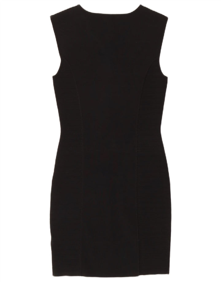 Ted Baker Womens Sleeveless Sheath Dress Size 2 Small Black Viscose