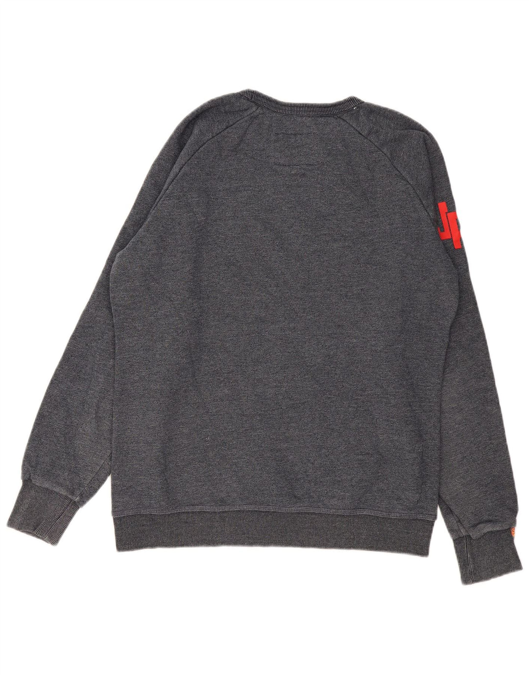 Superdry Mens Graphic Sweatshirt Jumper 2XL Navy Blue Cotton