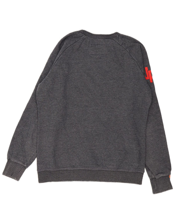 Superdry Mens Graphic Sweatshirt Jumper 2XL Navy Blue Cotton