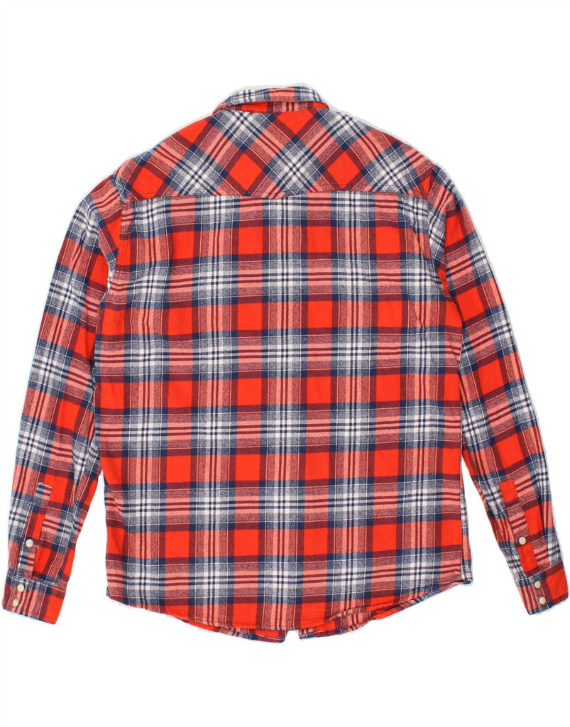 SMOG Mens Regular Fit Flannel Shirt Large Red Check | Vintage Smog | Thrift | Second-Hand Smog | Used Clothing | Messina Hembry 