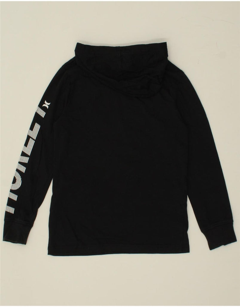 HURLEY Boys Graphic Hoodie Jumper 8-9 Years Small Black Vintage Hurley and Second-Hand Hurley from Messina Hembry 