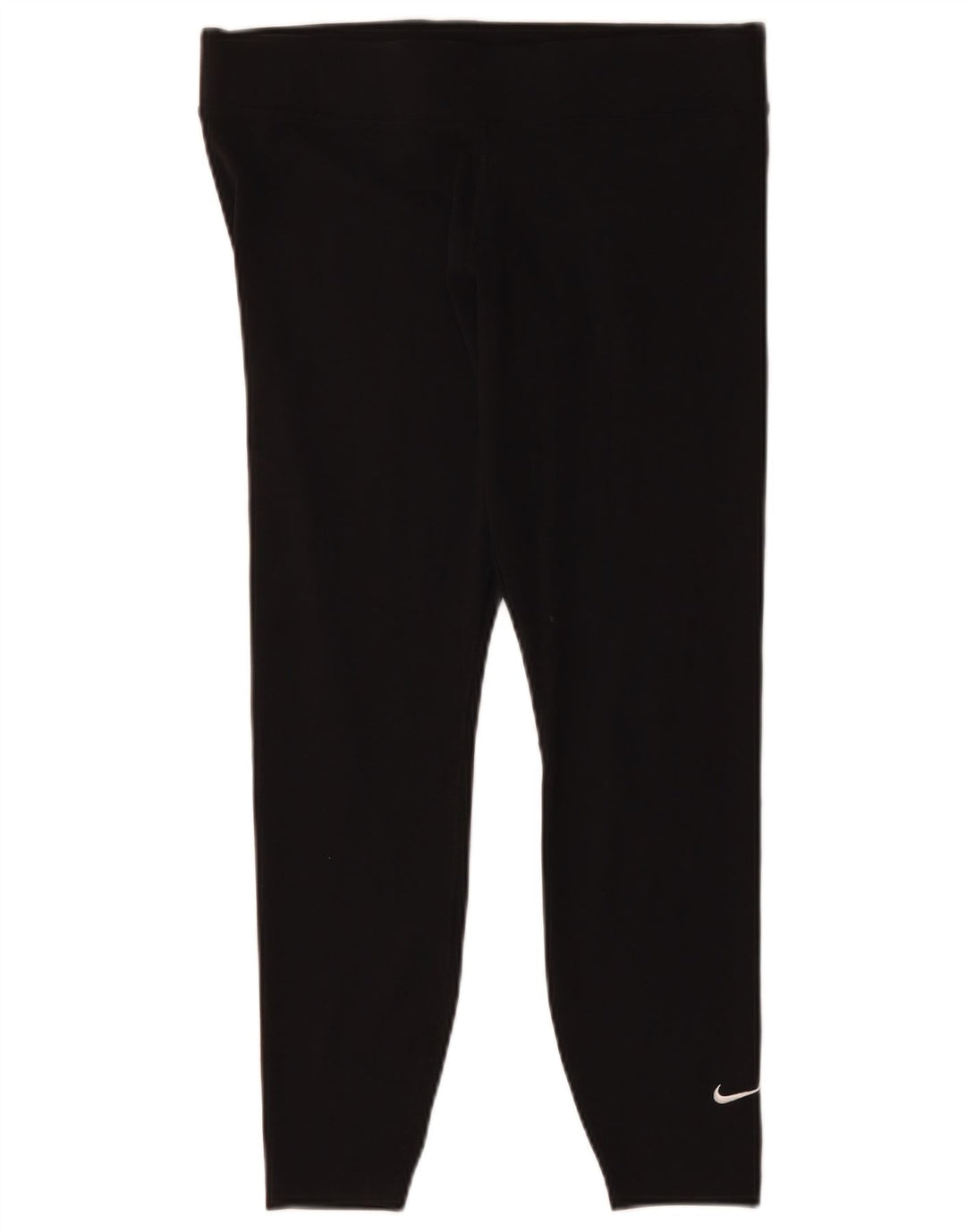 Nike Womens Leggings UK 14 Large  Black Cotton