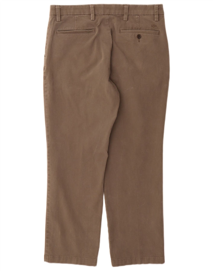 Dockers Mens Regular Chino Trousers W32 L28 Khaki Cotton