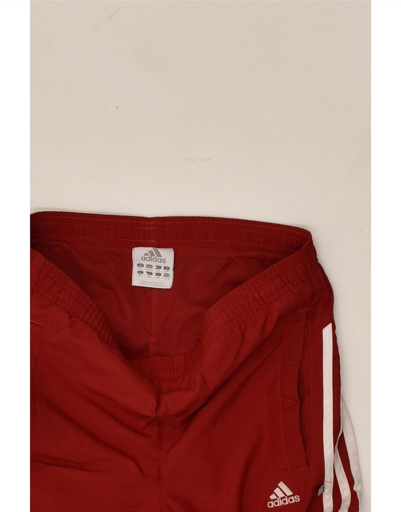 ADIDAS Boys Tracksuit Trousers 9-10 Years Red Polyester | Vintage Adidas | Thrift | Second-Hand Adidas | Used Clothing | Messina Hembry 