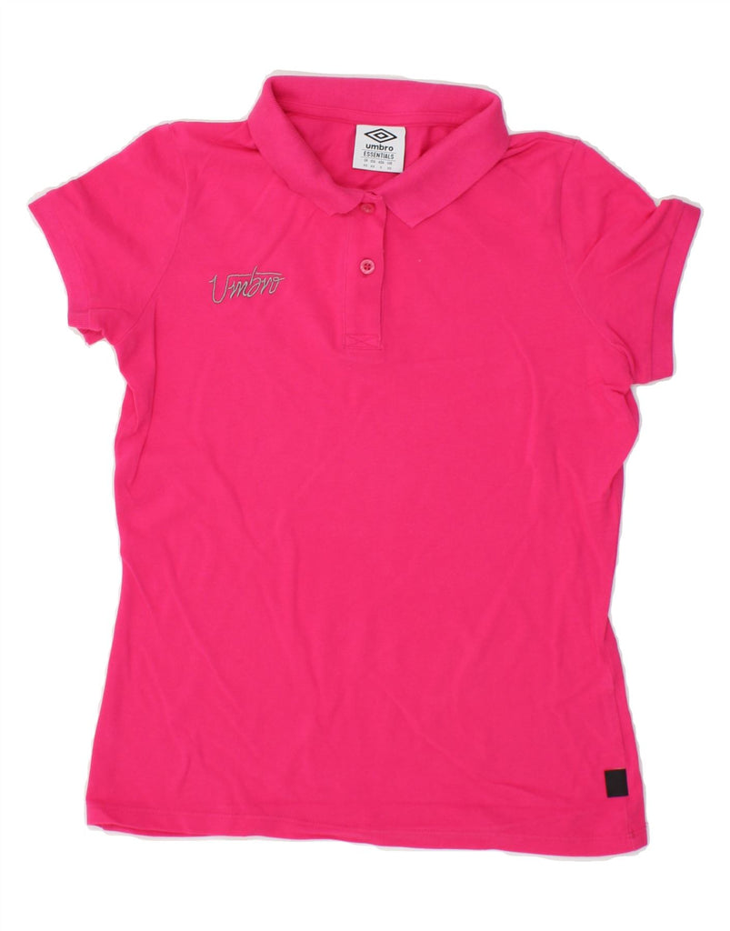 UMBRO Womens Polo Shirt UK 6 XS Pink | Vintage Umbro | Thrift | Second-Hand Umbro | Used Clothing | Messina Hembry 