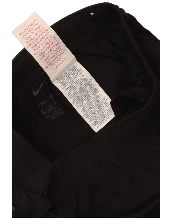 Nike Boys Dri Fit Tracksuit Trousers 13-14 Years XL Black Polyester