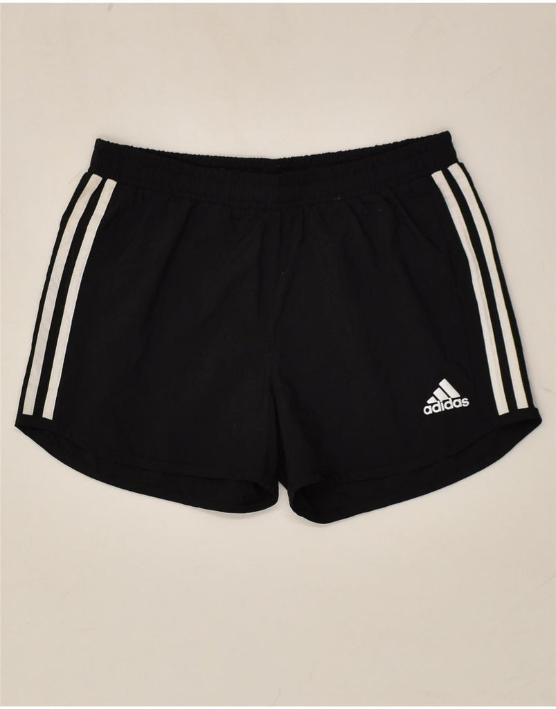 ADIDAS Boys Sport Shorts 11-12 Years Black Polyester | Vintage Adidas | Thrift | Second-Hand Adidas | Used Clothing | Messina Hembry 