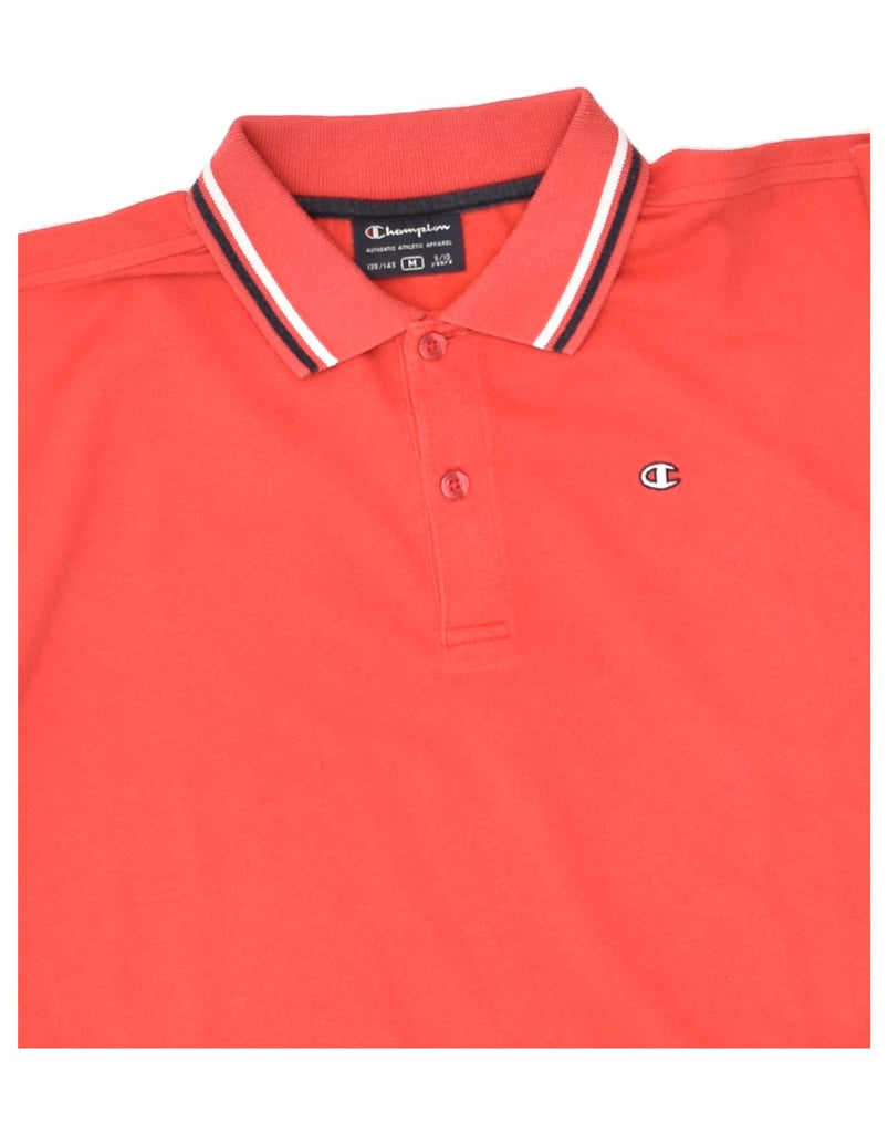 CHAMPION Boys Polo Shirt 9-10 Years Medium Red Cotton | Vintage Champion | Thrift | Second-Hand Champion | Used Clothing | Messina Hembry 