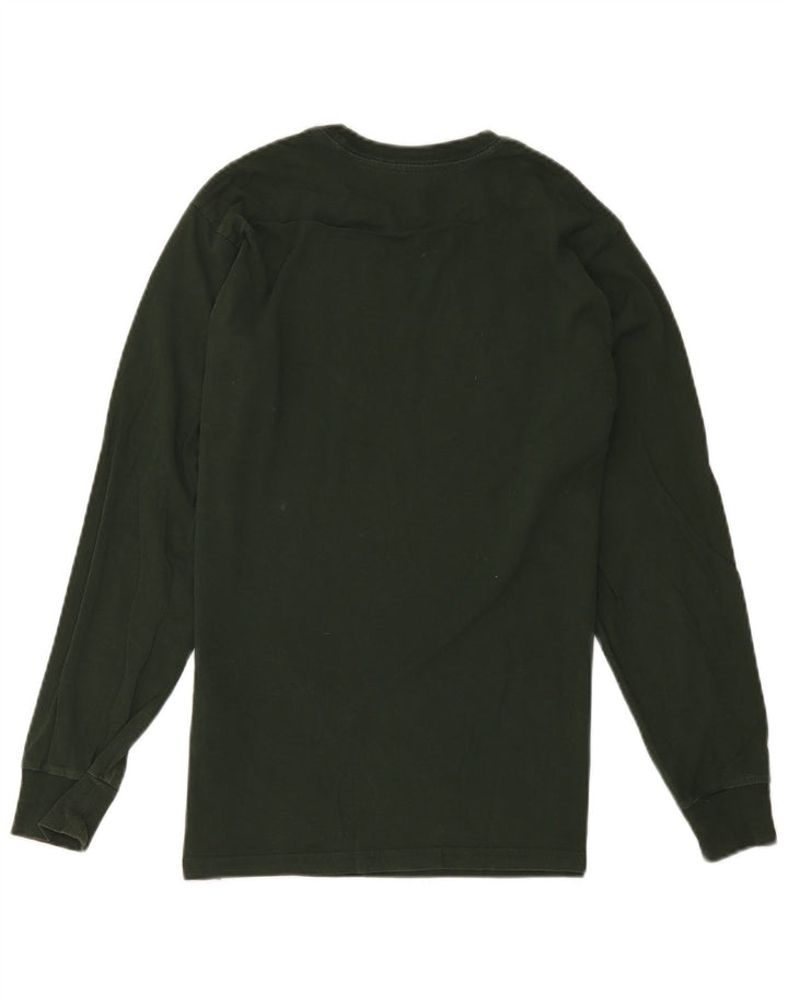Vans Mens Graphic Top Long Sleeve Small Green Cotton