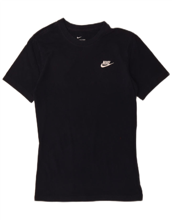 NIKE Mens T-Shirt Top XS Navy Blue Cotton