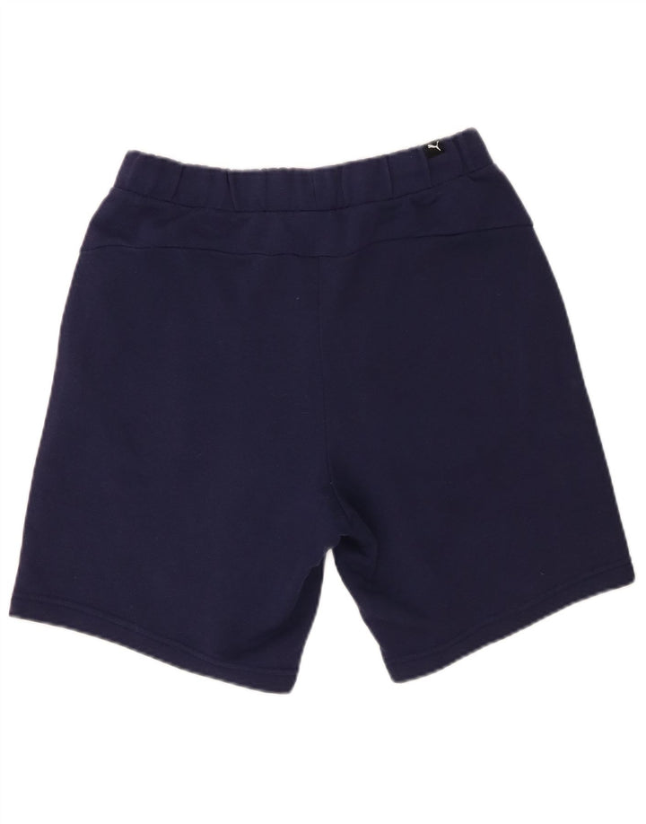 Puma Mens Graphic Sport Shorts Small  Navy Blue