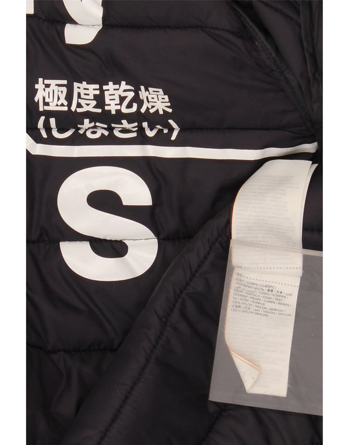 Superdry Mens Padded Jacket UK 36 Small Navy Blue Nylon