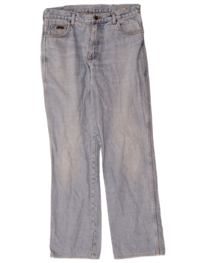 Wrangler Mens Monterey Straight Jeans W34 L31 Blue Cotton
