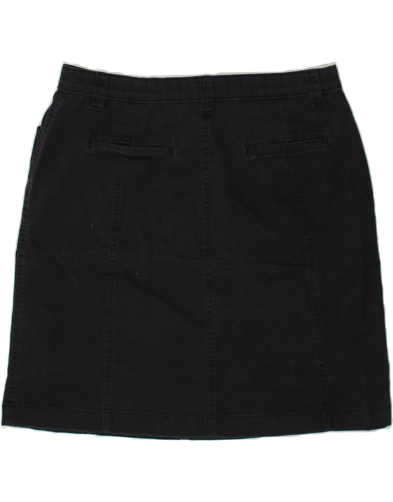 L.L.BEAN Womens Classic Fit Straight Skirt UK 18 XL W36 Navy Blue Cotton | Vintage L.L.Bean | Thrift | Second-Hand L.L.Bean | Used Clothing | Messina Hembry 