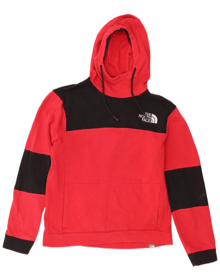 The North Face Mens Hoodie Jumper Medium Red Colourblock