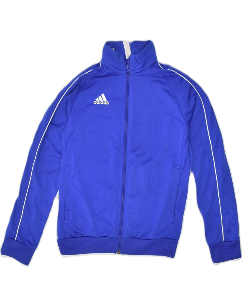 ADIDAS Boys Tracksuit Top Jacket 9-10 Years Blue Cotton | Vintage Adidas | Thrift | Second-Hand Adidas | Used Clothing | Messina Hembry 