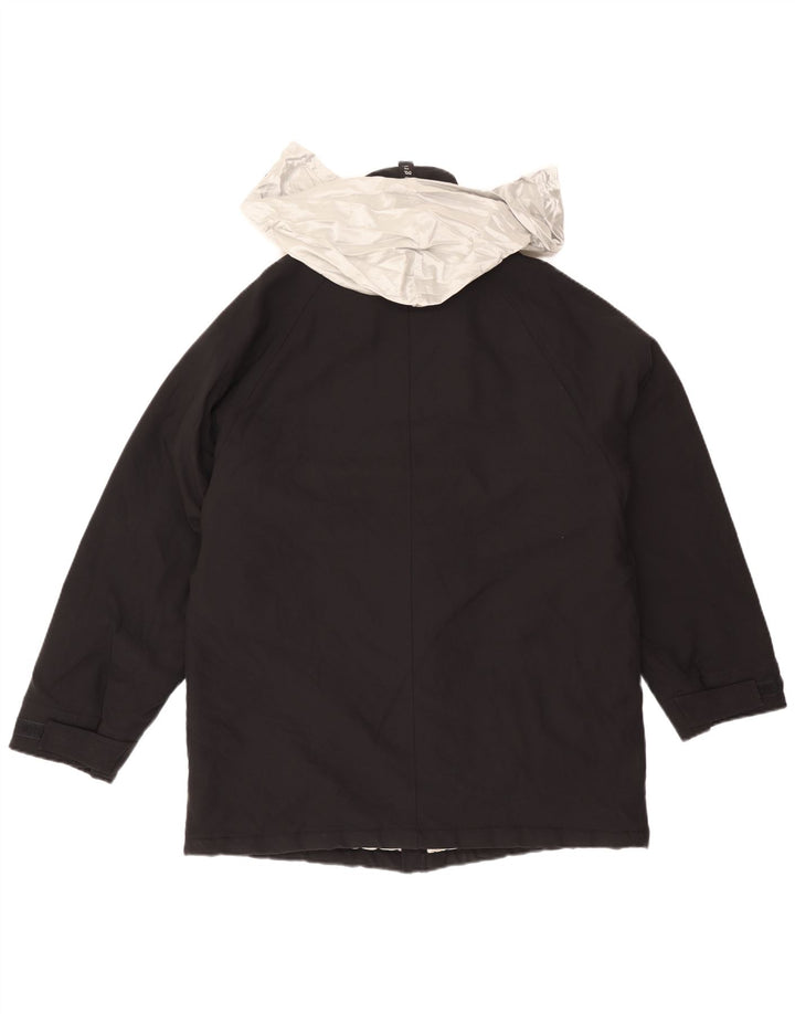 Allegri Mens Hooded Windbreaker Jacket UK 40 Large Black Colourblock