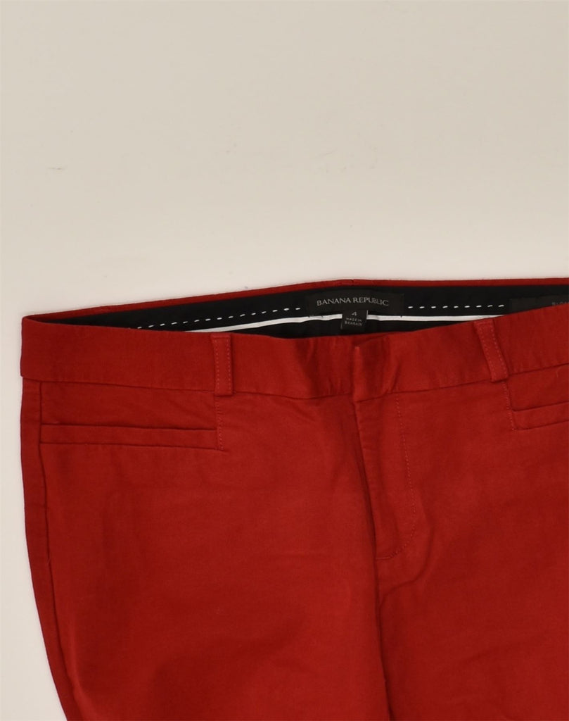 BANANA REPUBLIC Womens Skinny Casual Trousers US 4 Small W30 L28  Red | Vintage Banana Republic | Thrift | Second-Hand Banana Republic | Used Clothing | Messina Hembry 