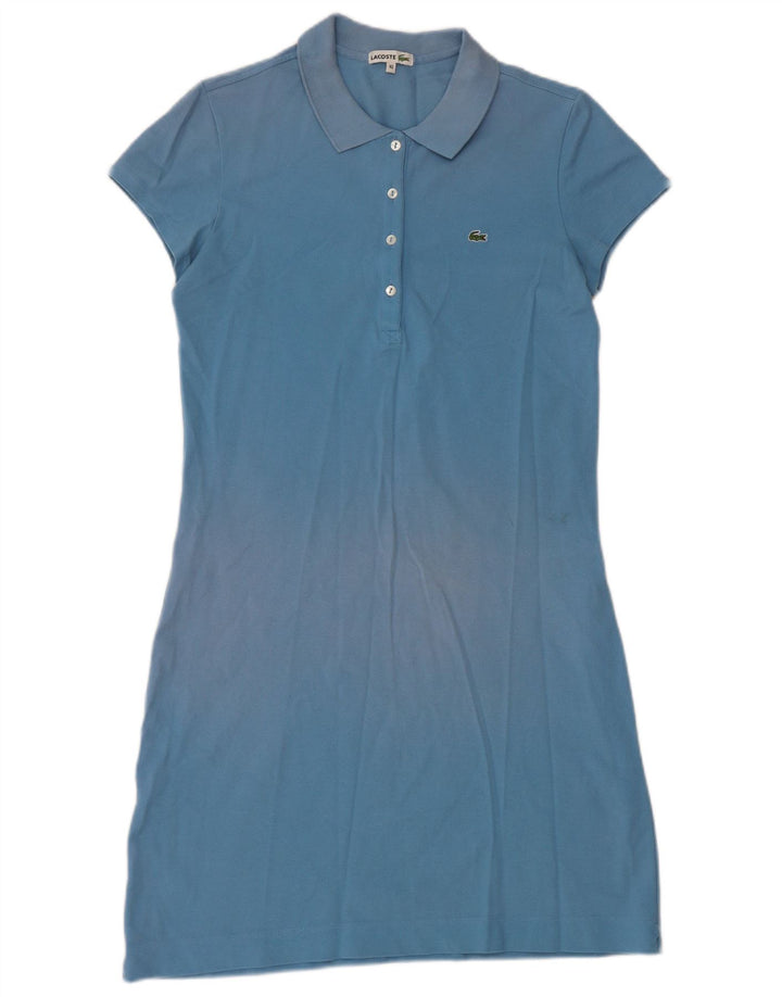 Lacoste Womens Polo Dress Size 40 Medium Blue