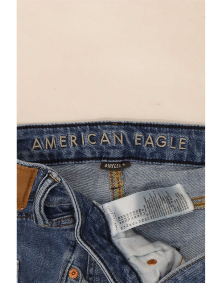 American Eagle Mens Airflex Slim Jeans W36 L30 Blue Cotton