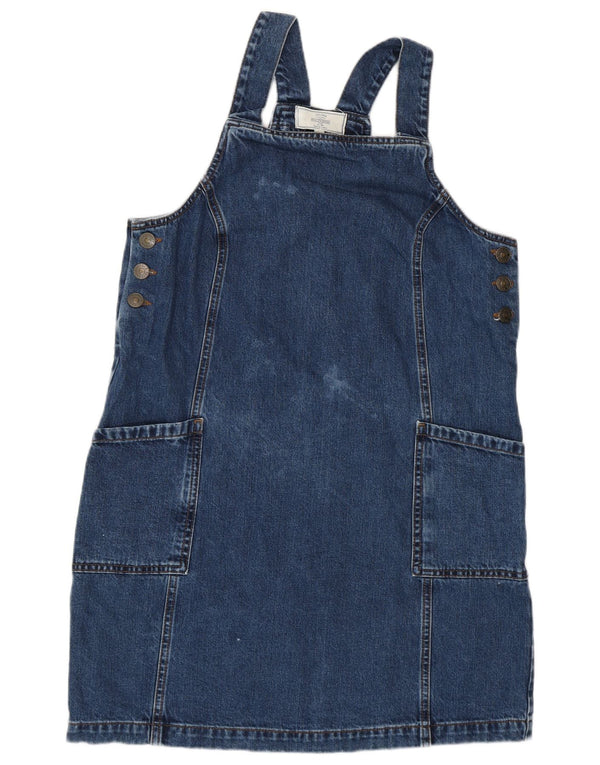 Fat Face Womens Sleeveless Denim Dress UK 10 Small Blue Cotton