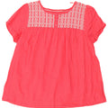 Marks & Spencer Womens Blouse Top UK 16 Large  Pink Geometric Linen