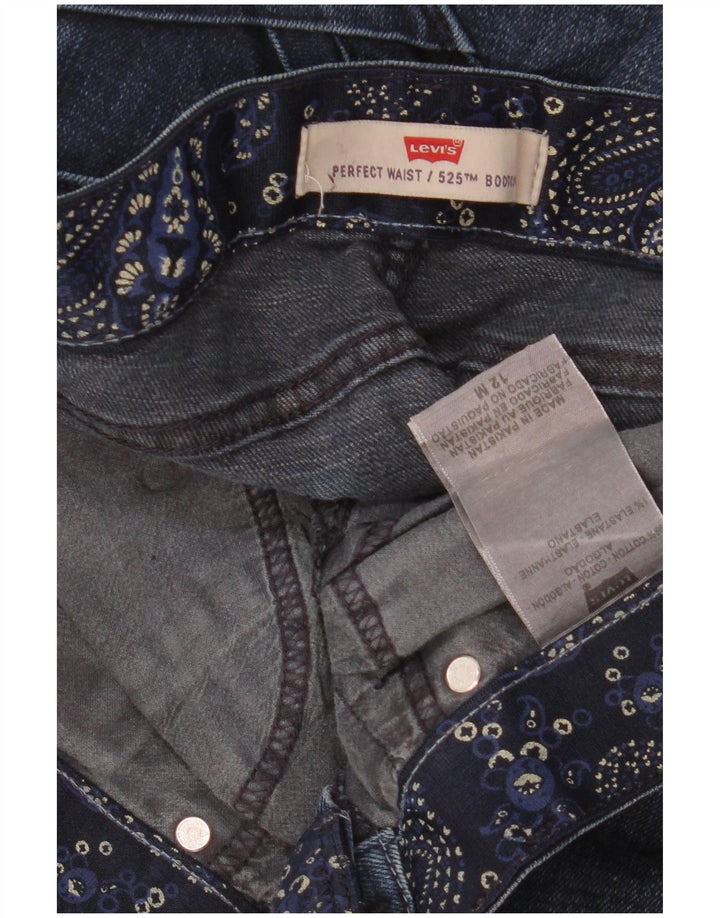 Levi's Womens 525 Bootcut Jeans US 12 Large W34 L32 Blue Cotton