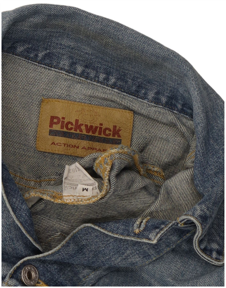 Pickwick Mens Denim Jacket UK 38 Medium Blue Cotton