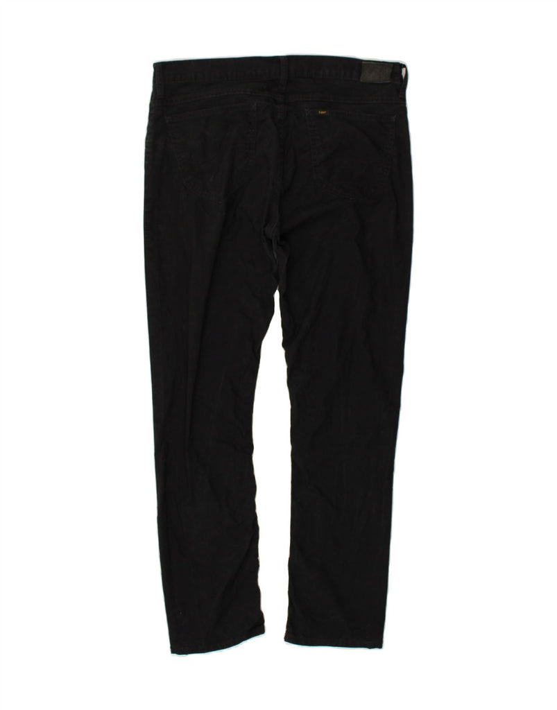 LEE Mens Jade Straight Casual Trousers W32 L31 Black Cotton | Vintage Lee | Thrift | Second-Hand Lee | Used Clothing | Messina Hembry 