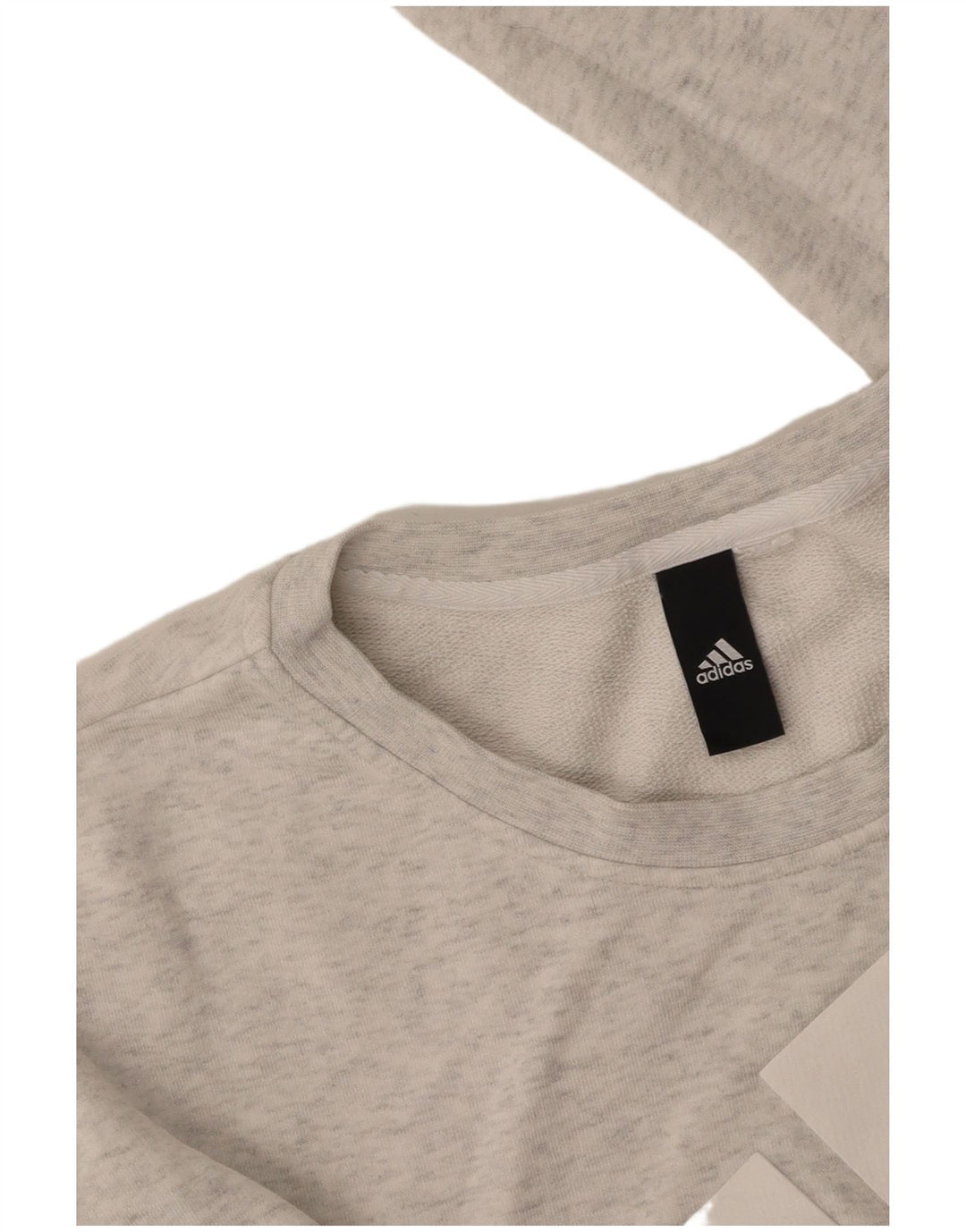 ADIDAS Womens Graphic Sweatshirt Jumper UK 16 Large Grey