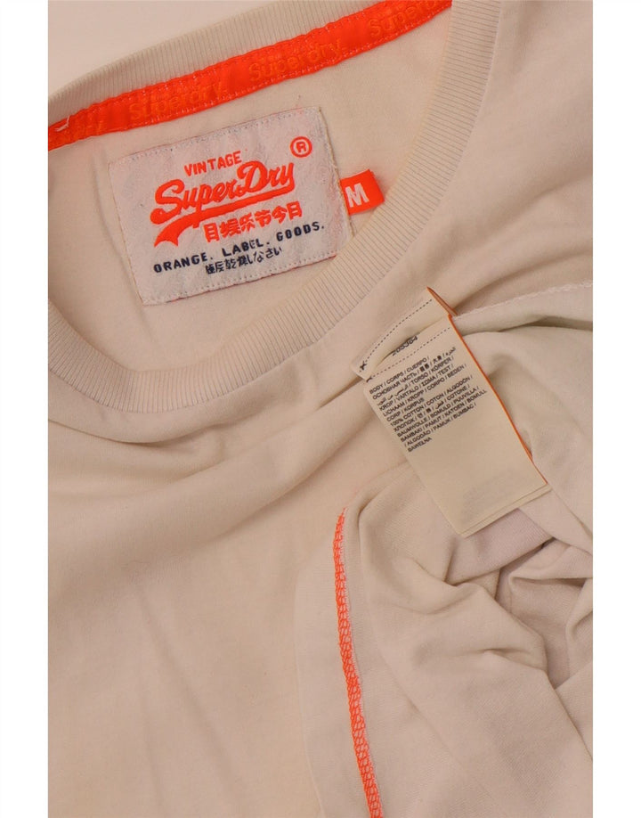 Superdry Mens Medium White Cotton