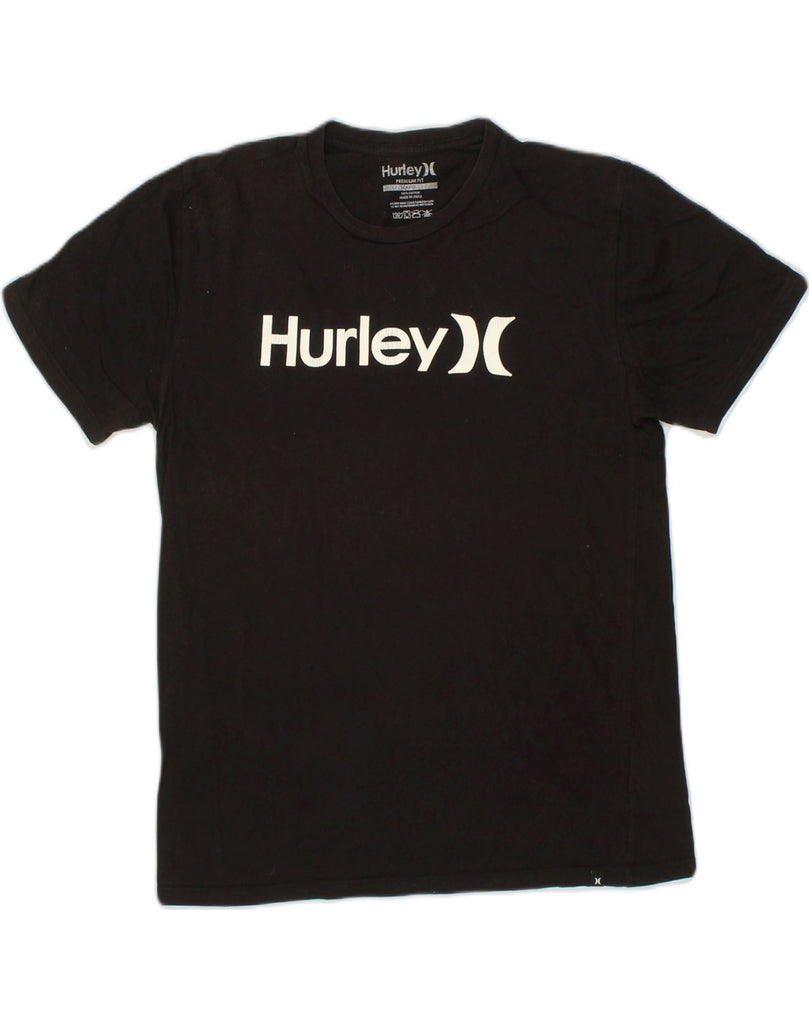 HURLEY Womens Graphic T-Shirt Top UK 16 Large Black Cotton | Vintage Hurley | Thrift | Second-Hand Hurley | Used Clothing | Messina Hembry 