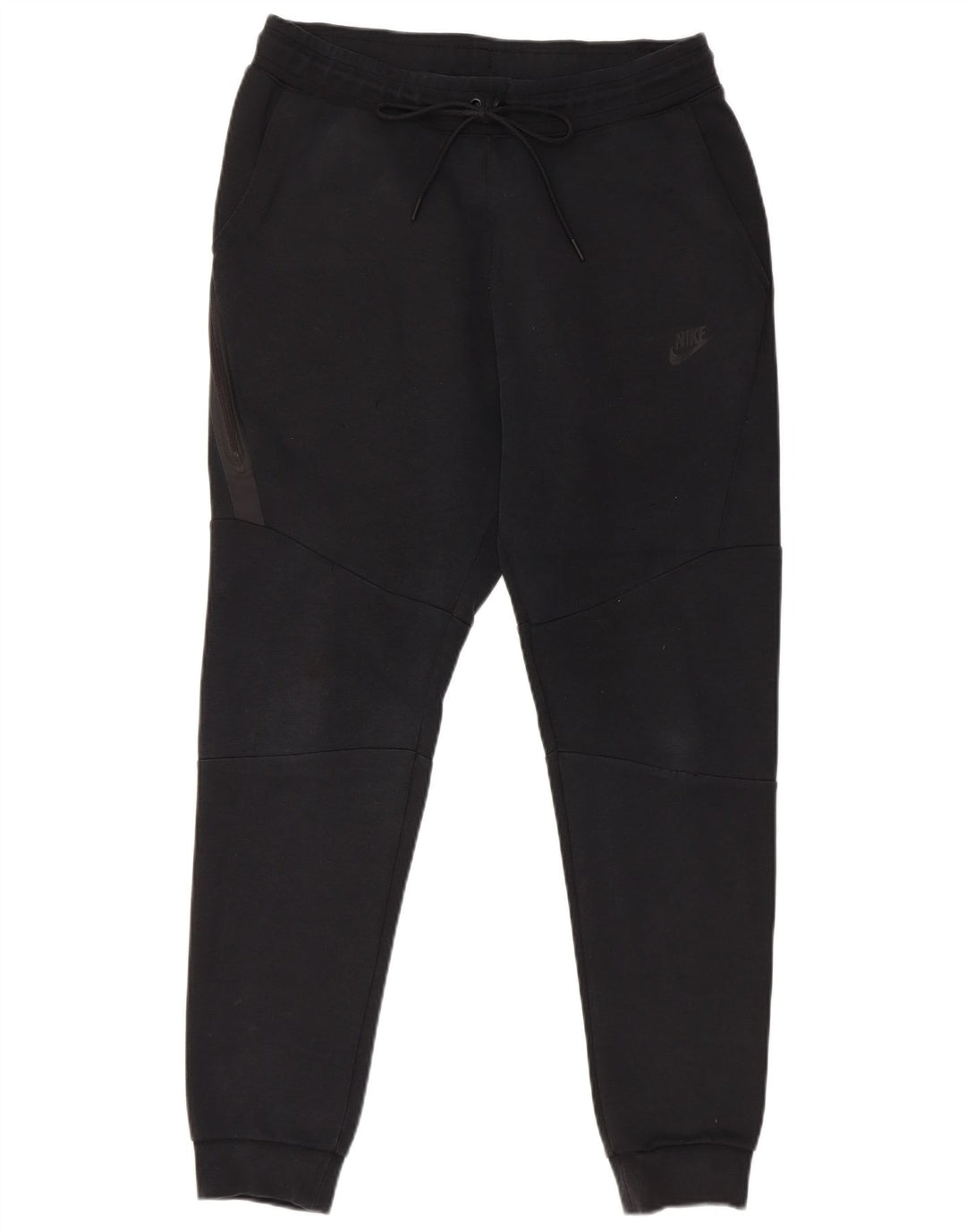 NIKE Mens Tracksuit Trousers Joggers Medium Black Cotton