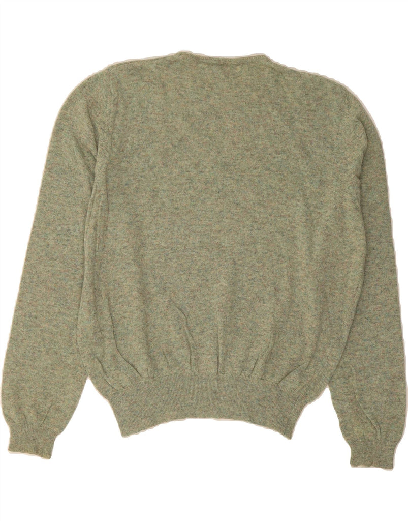 BENETTON Womens Crew Neck Jumper Sweater UK 10 Small Green Flecked Vintage Benetton and Second-Hand Benetton from Messina Hembry 