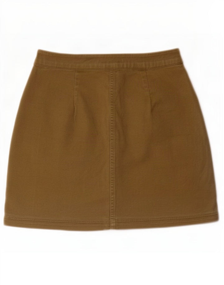 Tommy Hilfiger Womens Mini Skirt W28 Medium Khaki Cotton