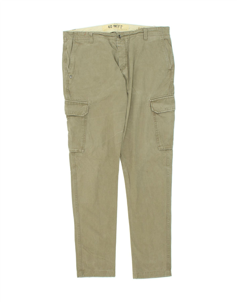 40WEFT Mens Jake Slim Cargo Trousers W40 L44 Beige Cotton Vintage 40Weft and Second-Hand 40Weft from Messina Hembry 