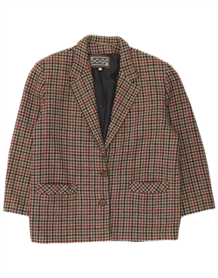 Donna Piu Womens Oversized 2 Button Blazer Jacket IT 46 Large Green