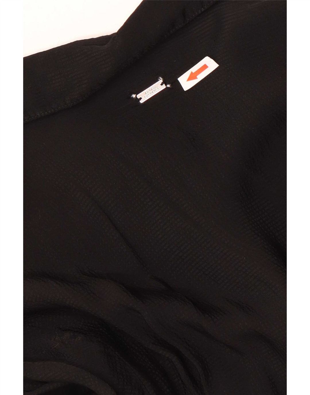 Armani Exchange Womens Shirt Blouse UK 14 Large Black Viscose