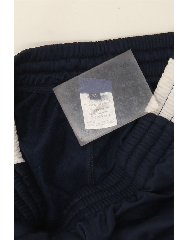 Asics Womens Tracksuit Trousers UK 12 Medium Navy Blue Colourblock