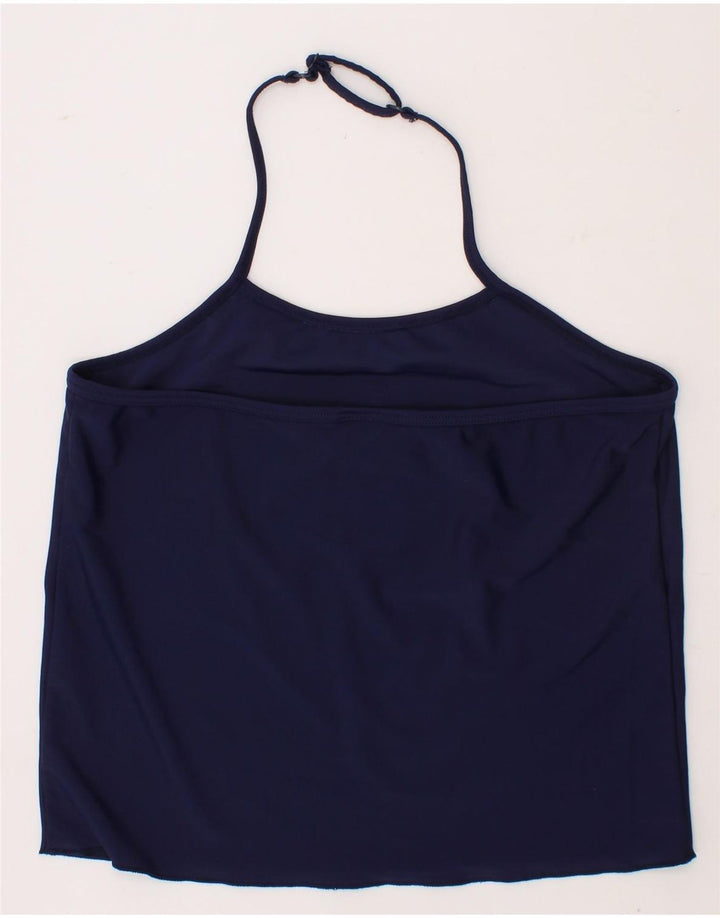 GEOX Girls Graphic Crop Halter Top 3-4 Years Navy Blue Vintage Geox and Second-Hand Geox from Messina Hembry 