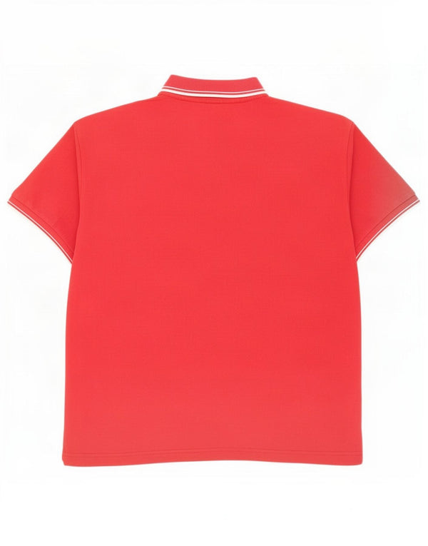 Kappa Mens Polo Shirt 2XL Red Striped Cotton